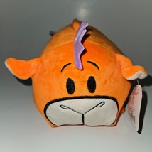 Bun Bun Orange Purple Stacking Plush Cow? Bull? Stuffed Toy Lovey 7&quot; Lon... - $14.80