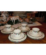 12pc Lenox Chinastone Midnight Blossoms Coffee Mug / Tea Cup Service For... - $1,505.20 MXN