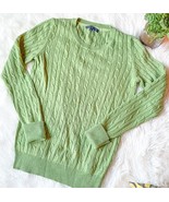 GAP Stretch Women&#39;s Light Green Pullover Sweater Size S Cable Knit Chunky - €15,23 EUR