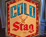 ORIGINAL LOGO Belleville Breweriana Stag Beer Cold Sign 18&quot; Tall Lighted... - £274.05 GBP