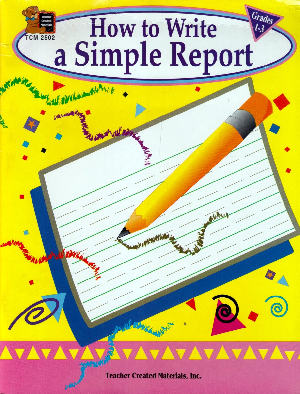 How To Write A Simple Report Grades 1-3 / Teacher Created Materials / Re... - $1.13