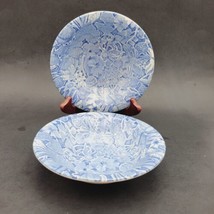 Set 2 Vtg Scilla by Lillian Delvoryas for Burleigh Bowl Plate 6 3/8&quot; Dis... - £59.78 GBP