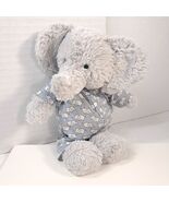 Jellycat Bedtime Elephant in Pajamas Plush Gray PJs Small blue toy grey ... - $33.00
