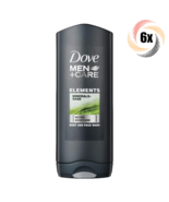 6x Bottles Dove Men + Care Minerals Sage Micromoisture Body &amp; Face Wash ... - $899.64 MXN