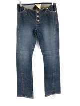 NWOT DKNY Jeans 2003 Denim Sample Button Fly Zip Hem 32x35 RARE - $169.95