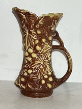 McCoy USA Grapes and Leaves Vase/Pitcher - Vintage 1940&#39;s ~ 9 1/2&quot; TALL - £11.19 GBP