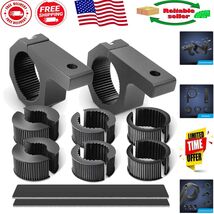 Aluminum LED Light Bar Bracket Kit for 1-2&quot; Tubes – Quick Installation I... - $25.38