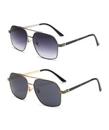 2 PK Unisex Retro Aviator Pilot Fashion Classic Sunglasses for Men Women... - £6.74 GBP
