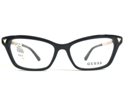 Guess Eyeglasses Frames GU2797-S 001 Black Gold Cat Eye Swarovski 52-15-140 - £36.77 GBP