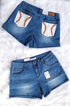 Rubies + Honey baseball pocket denim shorts in Medium Wash - size XL - £18.74 GBP