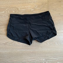 Lululemon Black Athletic Running Speed Short sz 8 - £30.92 GBP