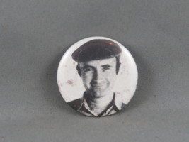 Vintage Music Pin - Phil Collins Black and White Picture - Celluloid Pin  - $19.00