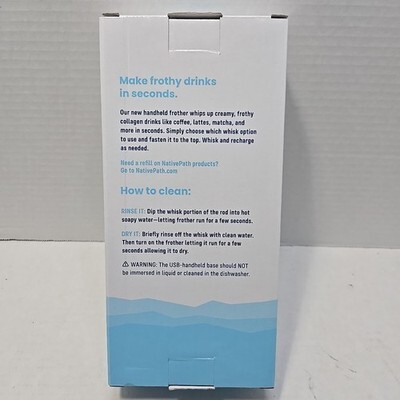 Rechargeable Coffee Frother 2-Speed Handheld Foamer Balloon & Spring Whisk Item image 3