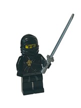 Lego Mini Figure vtg minifigure toy building block Ninjago Ninja Lloyd Black pin - $14.80