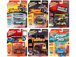 Street Freaks 2021 Set A of 6 Cars Release 2 1/64 Diecast Cars Johnny Lightning - £44.47 GBP
