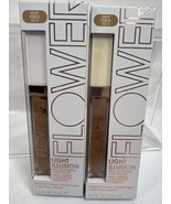 (2) Deep D2-3 Flower Light Illusion Full Coverage Concealer Crease Proof... - $9.51 CAD