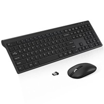 Wireless Keyboard Mouse Combo, 2.4G Full-Sized Computer Keyboard And 3 Level Dpi - £57.41 GBP