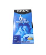 NEW SONY Single 6 Hours VHS BLANK TAPES T-120 PREMIUM SEALED - £5.36 GBP