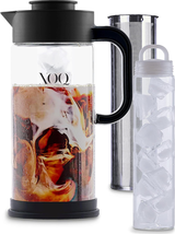 XOQ Cold Brew Coffee Maker + Chiller Kit + 50Oz/1.5L Glass Cold Brew Maker - Ic - £49.55 GBP