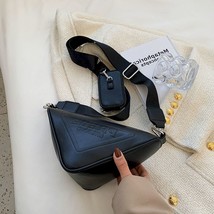 Fouieux 2023 New Trendy  Triangle Bag PU Leather  Designer Small Bag Women&#39;s  Ha - £62.98 GBP