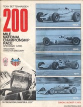 State Fair Park Spdwy Indy Car Race Program 8/17/1975-Bettenhausen 200-Foyt-VG+ - £48.81 GBP