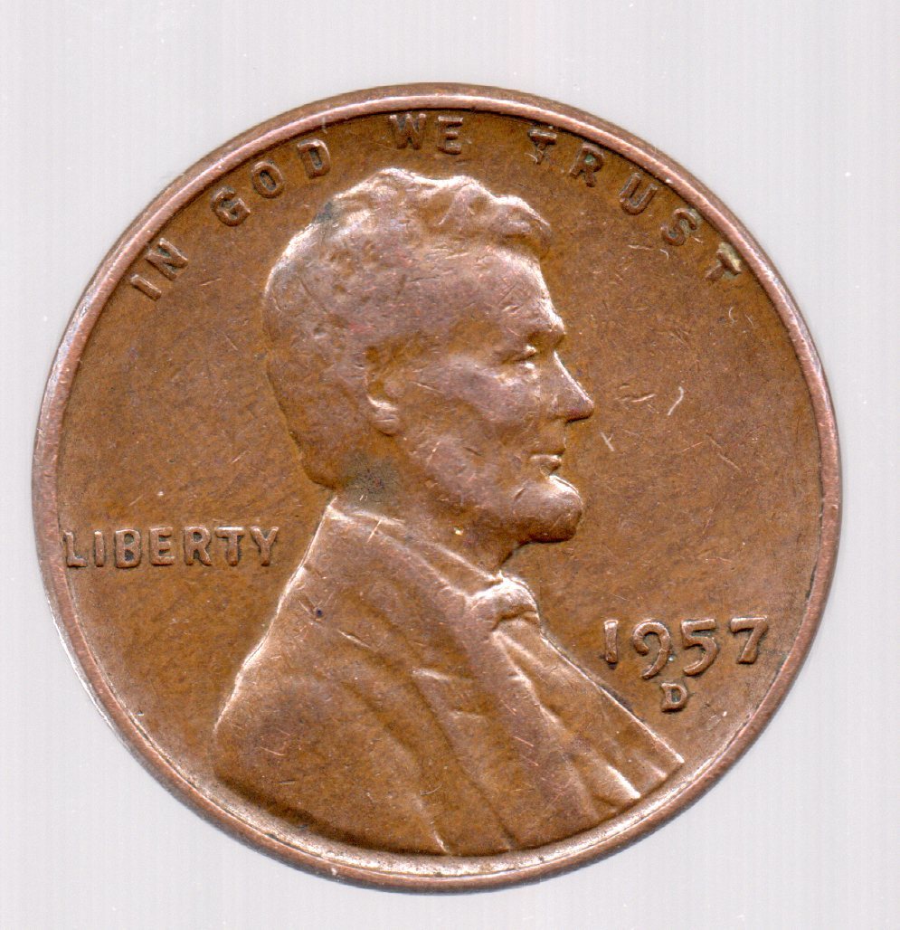 1957 D Lincoln Cent - Granny Estate Find - Fast Free Shipping - £3.98 GBP