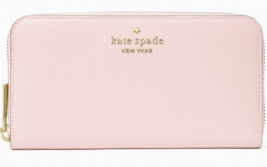 Kate Spade Staci Large Continental Wallet Orange ZipAround WLR00130 NWT $229 A - £58.37 GBP