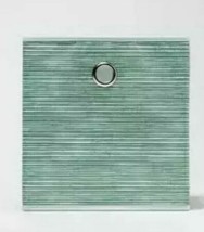 Room Essentials™ ~ 11&quot; Storage Bin ~ Polyester Cube ~ Green Stripe Pattern - $22.44