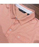 Travis Mathew Men&#39;s Size XL Short Sleeve Golf Polo Shirt Orange - With P... - £21.12 GBP