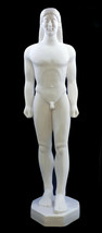 Kouros Nude Male Youth Cast Marble Greek Sculpture Statue Museum Copy 31in - $381.48