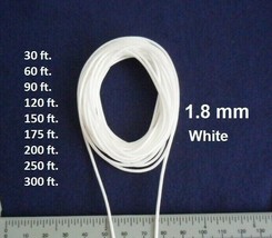 1.8 mm White Lift Pull String Cord for Window Blinds &amp; Shades, 30-300 ft - $14.54+