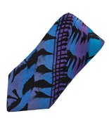 Art To Wear Leo Loomie Hand Dyed Original Mens Neck Tie Silk Abstract Bl... - £19.54 GBP