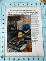 Vintage 60&#39;s MCM Roper Decor Kitchen Stove Rare Original Magazine Print Ad - £9.27 GBP