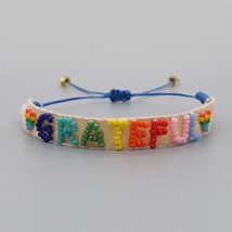 Bracelets for Women Boho Friendship Letter Bracelet Gift for Girl Friends Jewelr - £12.35 GBP