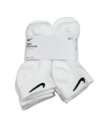 Nike Everyday Cushioned White Low Socks (6 Pack) Women&#39;s 6-10 / Youth 5Y... - $507.35 MXN