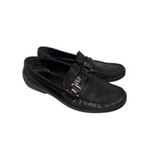 Roberto Cavalli Mens Black Leather Italian Horse Bit Loafers Driving Shoes 9.5 - £62.75 GBP