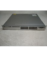 Cisco Catalyst 3850 WS-C3850-24P-S 24-Port PoE+ Switch 2 715w Power Supp... - £408.08 GBP
