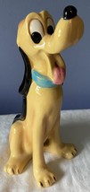Pluto 6.25&quot; Ceramic Figurine Vintage Walt Disney Productions Japan EUC 1974 - £26.55 GBP