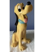 Pluto 6.25&quot; Ceramic Figurine Vintage Walt Disney Productions Japan EUC 1974 - $32.71