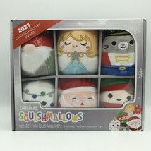 Mini Classic Holiday Squad Squishmallows Ornament Set of 6 Christmas 2021 - £31.98 GBP