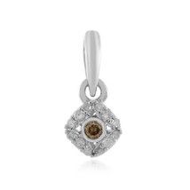Jewelry of Venus fire Pendant of Goddess Aphrodite I2 champagne diamond silver p - £558.07 GBP