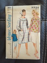 Vtg Advance Pattern 3339 Sew Easy Misses Smock And Head Scarf Size 16 Cut - £11.38 GBP