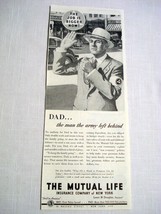 1942 Ad The Mutual Life Insurance Company of New York Civil Defense - $8.99