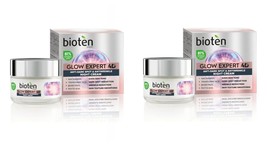 2 Pieces Bioten Glow Expert 4D Anti Aging Night Face Cream 50ml Nourish And Revi - $73.34