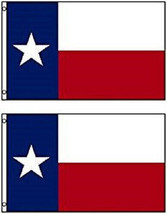 2x3 Pack of 2 State of Texas 2&#39;x3&#39; Polyester Premium Flag Set FAST USA SHIP - £22.13 GBP