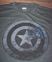 Marvel Comics Captain America Shield T-Shirt Mens Small The Avengers Gray - £15.79 GBP