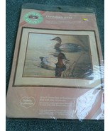 FROM THE HEART CANVASBACK  DUCKS CROSS STITCH 53509 NIP - $15.75