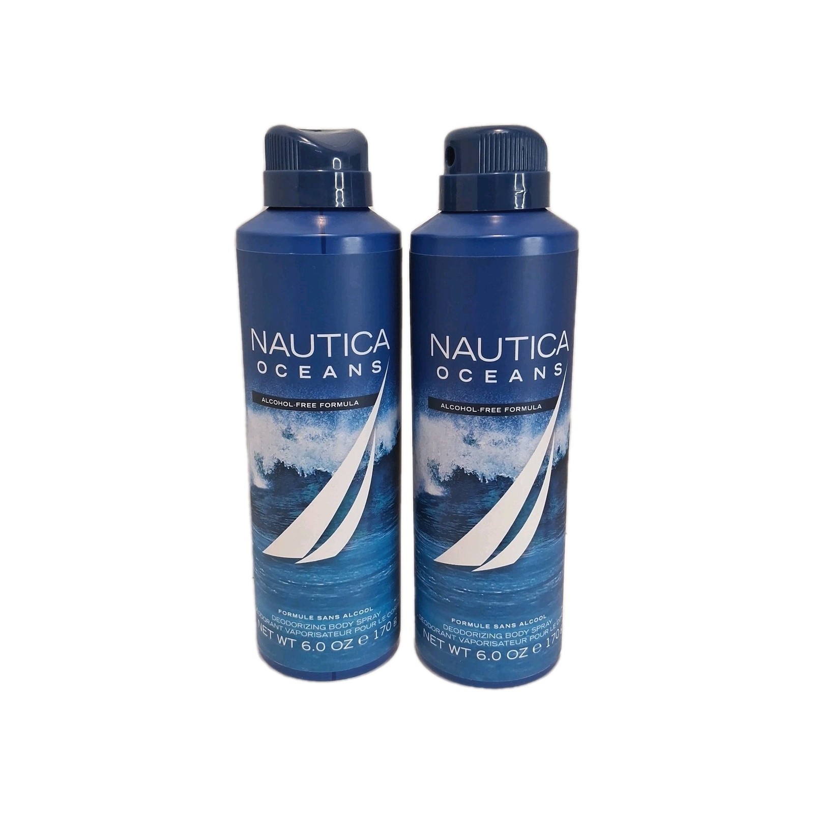 Nautica Oceans Deodorizing Body Spray Lot Of 2 New - $24.70