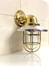 Hurricane Proof Indoor / Outdoor Solid Brass Wall  Light New With Alumin... - $142.56