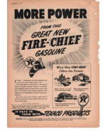 1946 Texaco Fire Chief Farmer Texas print ad fc2 - $14.25